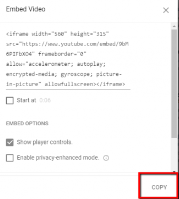embed